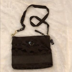 Coach brown crossbody purse